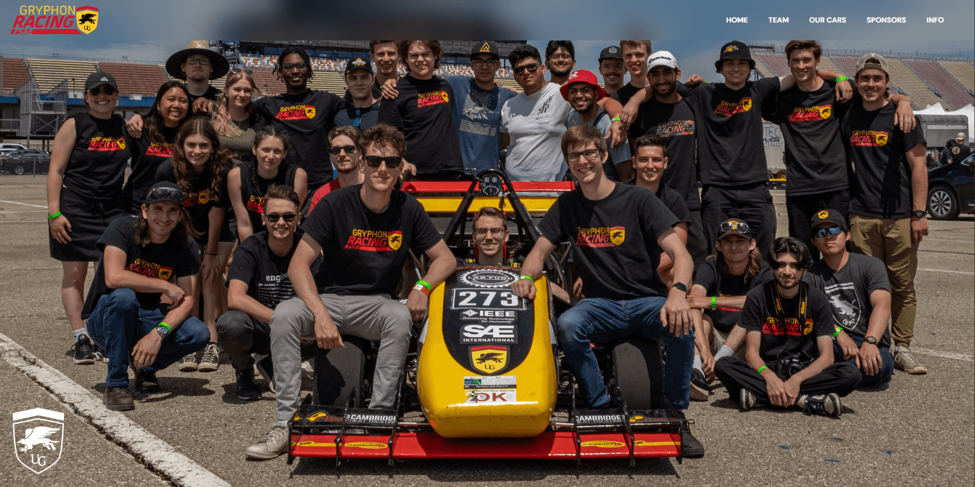 University of Guelph Gryphon Racing Website Redesign